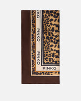 Foulard con stampa leopardata - | Pinko
