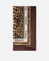Foulard con stampa leopardata - | Pinko