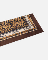 Foulard con stampa leopardata - | Pinko