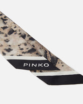 Foulard sottile con stampa snake - | Pinko