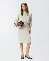 Abito midi con parte superiore a camicia - | Pinko