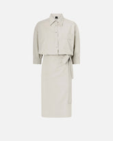 Abito midi con parte superiore a camicia - | Pinko