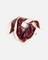 Foulard triangolare con stampa paisley floreale - | Pinko