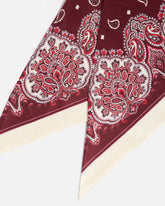 Foulard triangolare con stampa paisley floreale - | Pinko