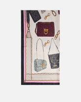 Foulard con stampa borse - | Pinko