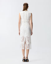 Abito midi senza maniche in pizzo - | Pinko