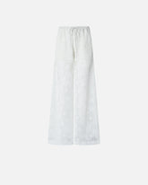 Pantalon en dentelle rebrodée florale - | Pinko