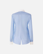Camicia con collo e polsi a contrasto - | Pinko