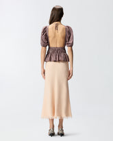Top cropped a righe con schiena scoperta - | Pinko