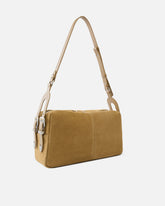 Średnia zamszowa torebka na ramię Keeper Bag - | Pinko