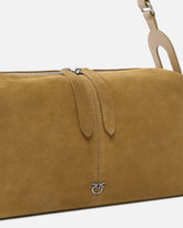 Średnia zamszowa torebka na ramię Keeper Bag - | Pinko
