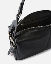 Borsa a spalla media Keeper Bag in pelle new biker - Nero | Pinko