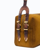 Borsa a spalla media Keeper Bag in suede effetto spray - | Pinko