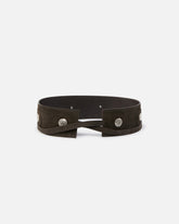 Cintura in pelle con borchie 6 cm - | Pinko