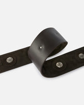 Cintura in pelle con borchie 6 cm - | Pinko
