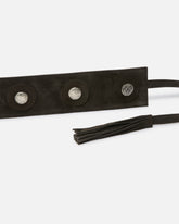 Cintura in pelle con borchie 6 cm - | Pinko