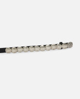Cintura doppio giro in pelle con borchie 1,5 cm - | Pinko