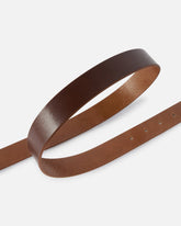 Leather belt with turquoise stones, 3 cm - | Pinko