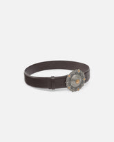 Cintura in pelle con medaglione gioiello 4 cm - | Pinko