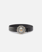 Cintura in pelle con medaglione gioiello 4 cm - | Pinko