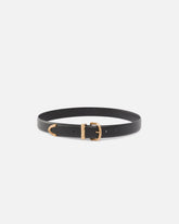 Cintura in pelle con finiture dorate 3 cm - | Pinko