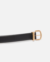Cintura in pelle con finiture dorate 3 cm - | Pinko
