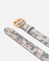 Cintura con stampa pitone 4 cm - | Pinko