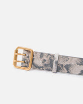Cintura con stampa pitone 4 cm - | Pinko