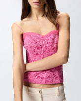 Top bustier in pizzo - | Pinko