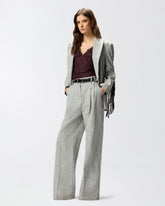 Top in pizzo floreale con spalline - | Pinko