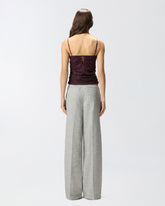 Top in pizzo floreale con spalline - | Pinko