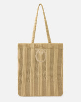 Cabas moyen Easy Tote Bag en raphia - | Pinko