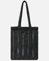 Τσάντα shopper μεσαίου μεγέθους Easy Tote Bag από rafia - | Pinko