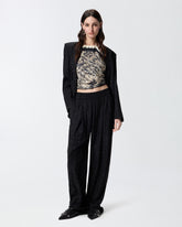 Top de plage à imprimé serpent - | Pinko