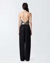 Top de plage à imprimé serpent - | Pinko