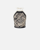 Top de plage à imprimé serpent - | Pinko