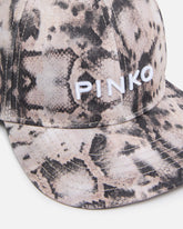 Cappellino con visiera e stampa snake - | Pinko