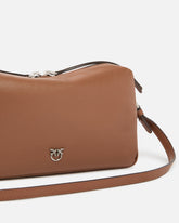 Sac Boston à bandoulière moyen en cuir new biker - | Pinko