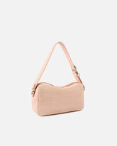 Medium crossbody bowler bag in crocodile-print leather - | Pinko