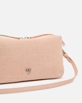 Borsa bauletto a tracolla media in pelle stampa coccodrillo - | Pinko