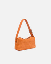 Bolso baúl mediano con bandolera de piel estampado cocodrilo - | Pinko