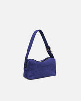 Medium crossbody bowler bag in crocodile-print leather - | Pinko