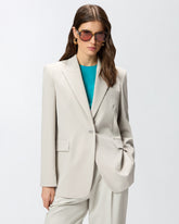 Blazer fluido con spacco posteriore - | Pinko