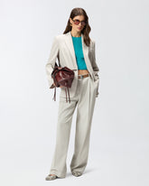 Blazer fluido con spacco posteriore - | Pinko