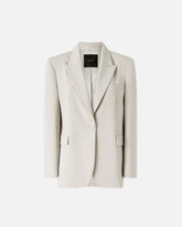 Blazer fluido con spacco posteriore - | Pinko