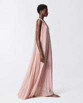 Langes Plisseekleid mit Schlitz - | Pinko