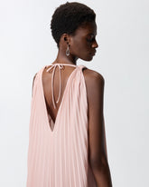 Langes Plisseekleid mit Schlitz - | Pinko