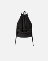 Haut à encolure américaine et franges - | Pinko