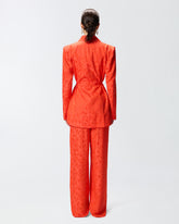 Giacca kimono in jacquard floreale - | Pinko