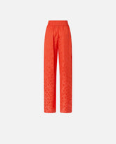 Pantaloni in jacquard floreale - | Pinko